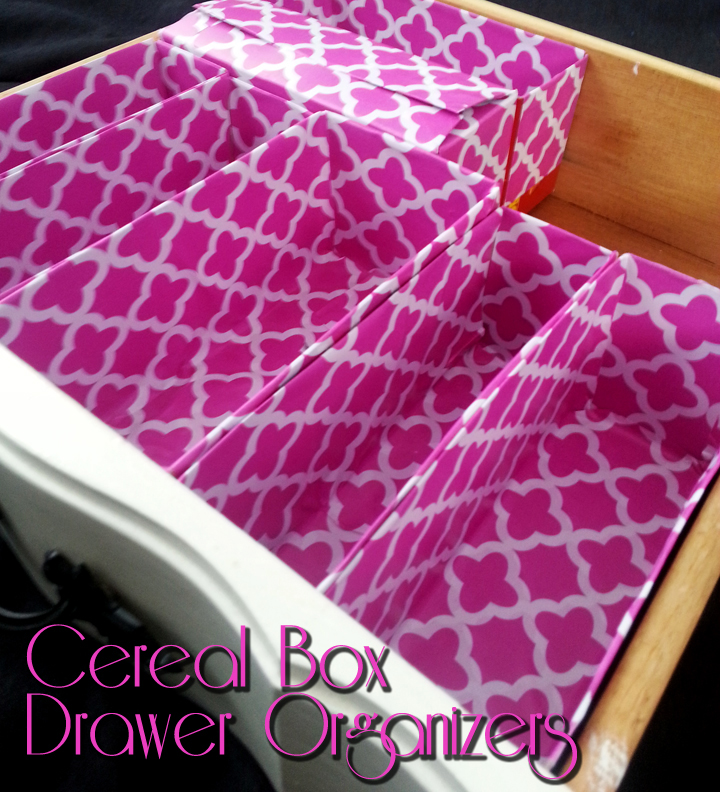 Cereal Box Drawer Organizers Swankyluv