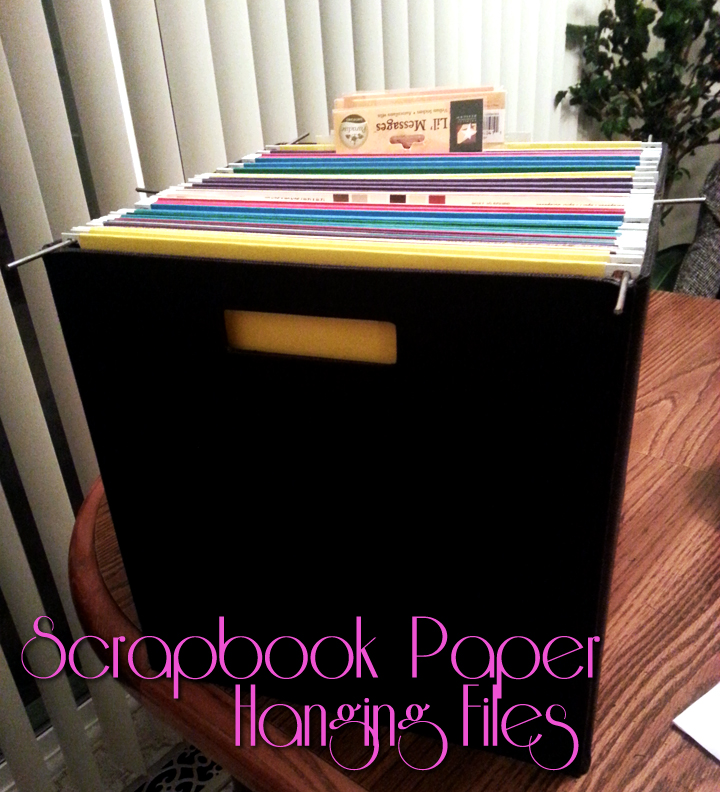 SwankyLuv: Scrapbook Paper Hanging Folders