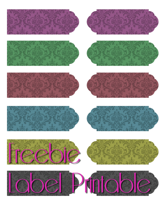 SwankyLuv: Freebie Label Printable!