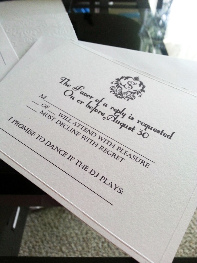 SwankyLuv: My $15 Wedding Invitations