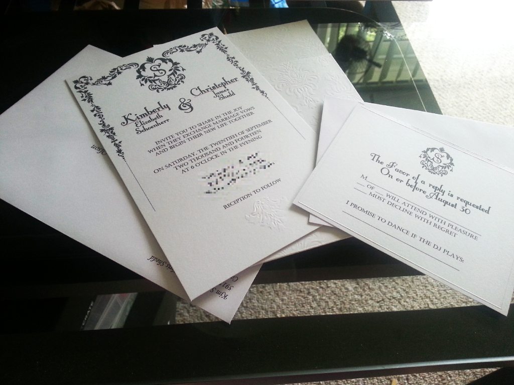 SwankyLuv: My $15 Wedding Invitations